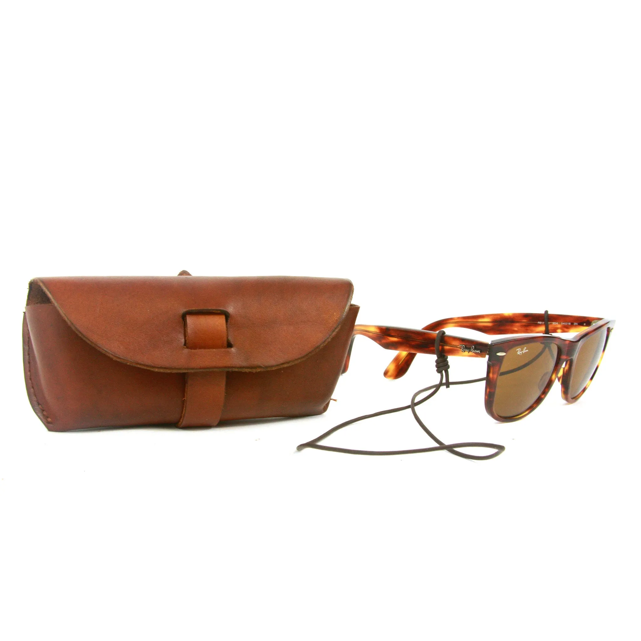 Leather Glasses Case - Saddle Tan