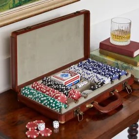 Leather Poker Set