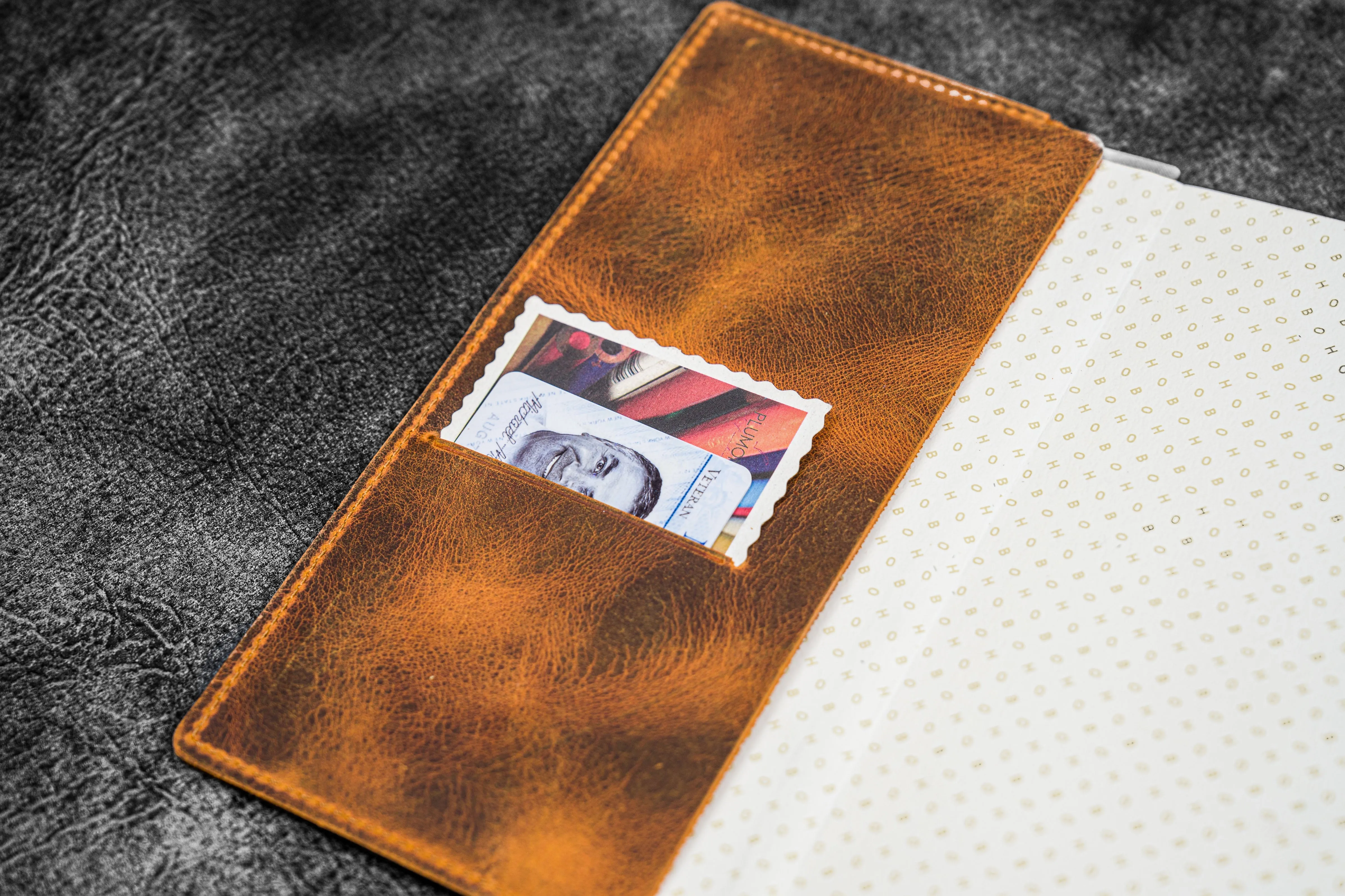 Leather Slim Hobonichi Weeks Planner Cover - C.H. Brown