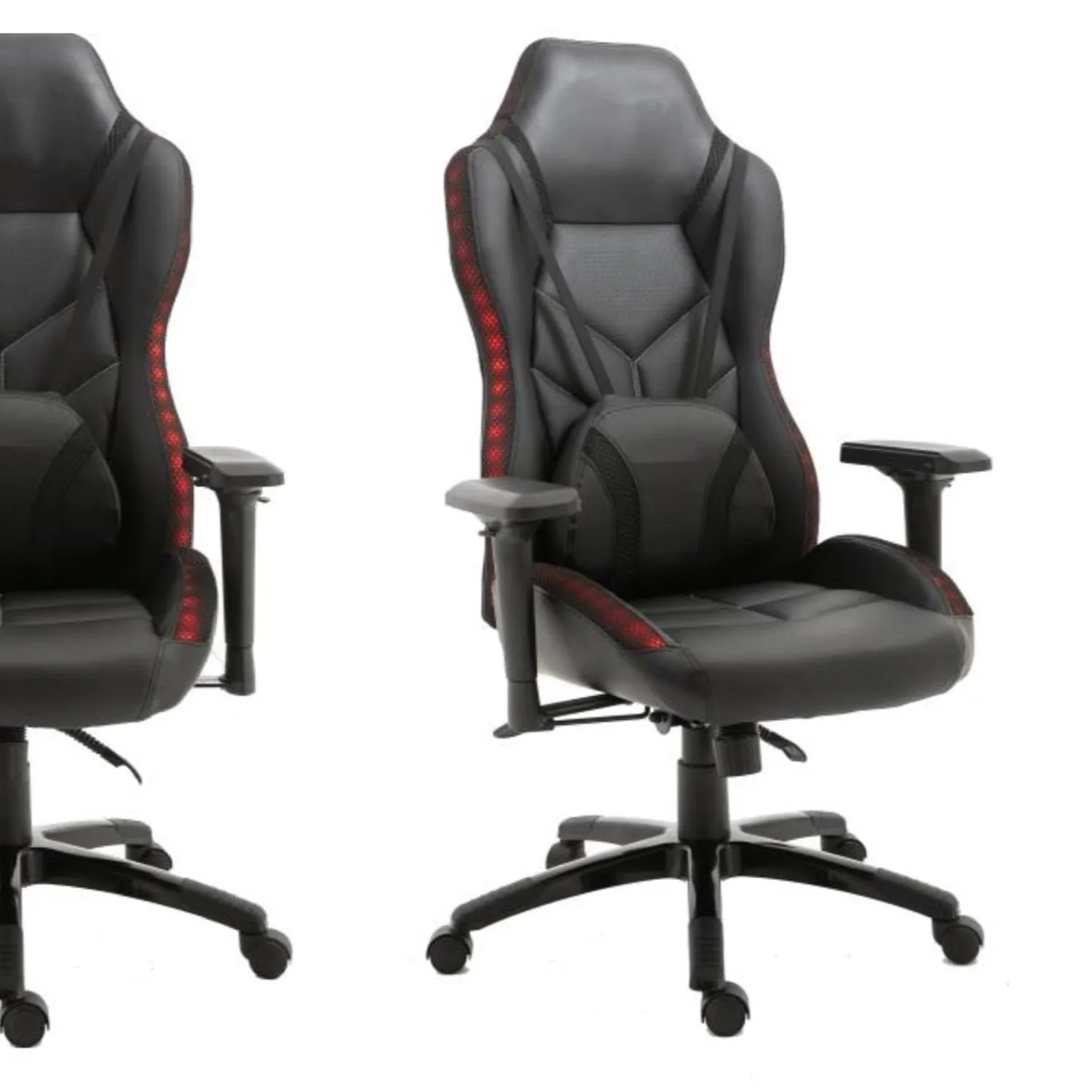 LED GAMING SERIES/ 4542 GAMING CHAIR (BLACK)