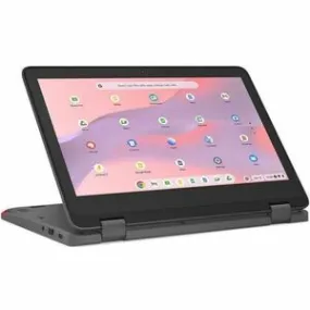 Lenovo 300e Yoga Chromebook Gen 4 82W2000AUS 11.6" Touchscreen Convertible 2 in 1 Chromebook - HD - Octa-core (ARM Cortex A76   Cortex A55) - 4 GB - 32 GB Flash Memory - English Keyboard - Graphite Gray