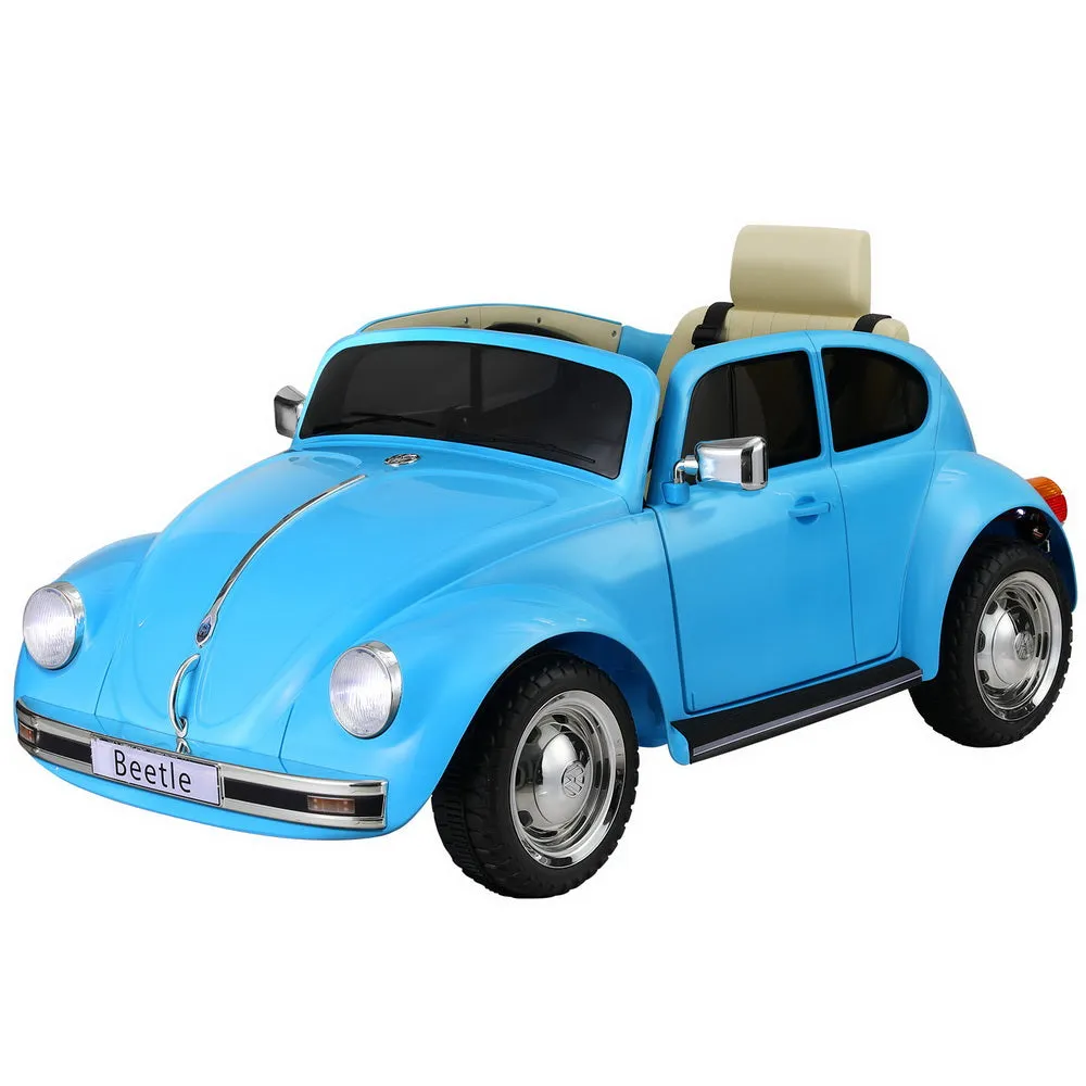 Licensed Volkswagen Beetle Kids Ride On Car, Remote Control, Blue