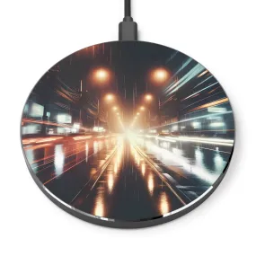 Lights in the modern city at night Wireless Charger