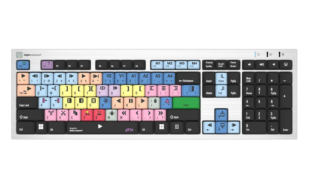 LogicKeyboard Avid Media Composer PC Slim Line US  LKBU-MCOM4-AJPU-US