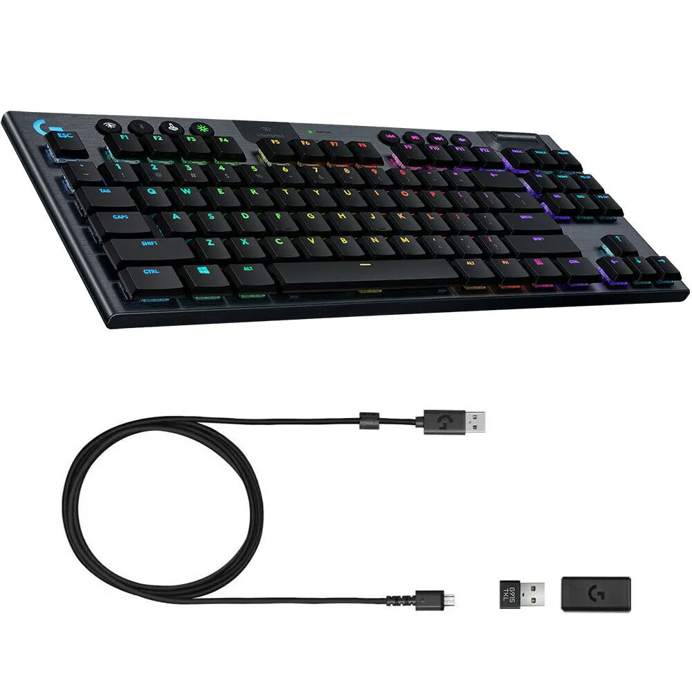 Logitech G915 TKL LIGHTSPEED Wireless RGB Gaming Keyboard GL Tactile, 920-009495