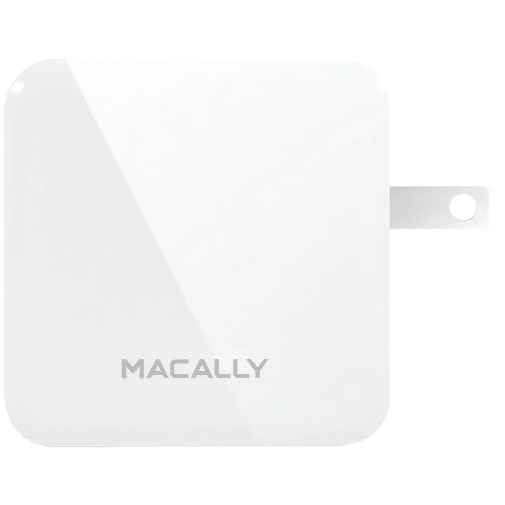 MACALLY Home24UC 24-Watt HOME24UC 2-Port USB-C(TM) & USB-A Wall Charger