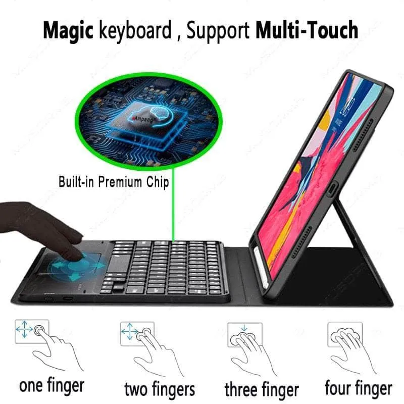 Magic Galaxy S9 Plus Touchpad Backlit Keyboard Case