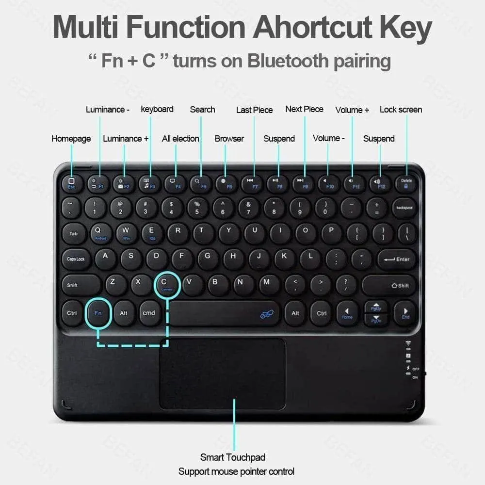 Magic iPad Air 5 2022 Magnetic Bluetooth Keyboard Case