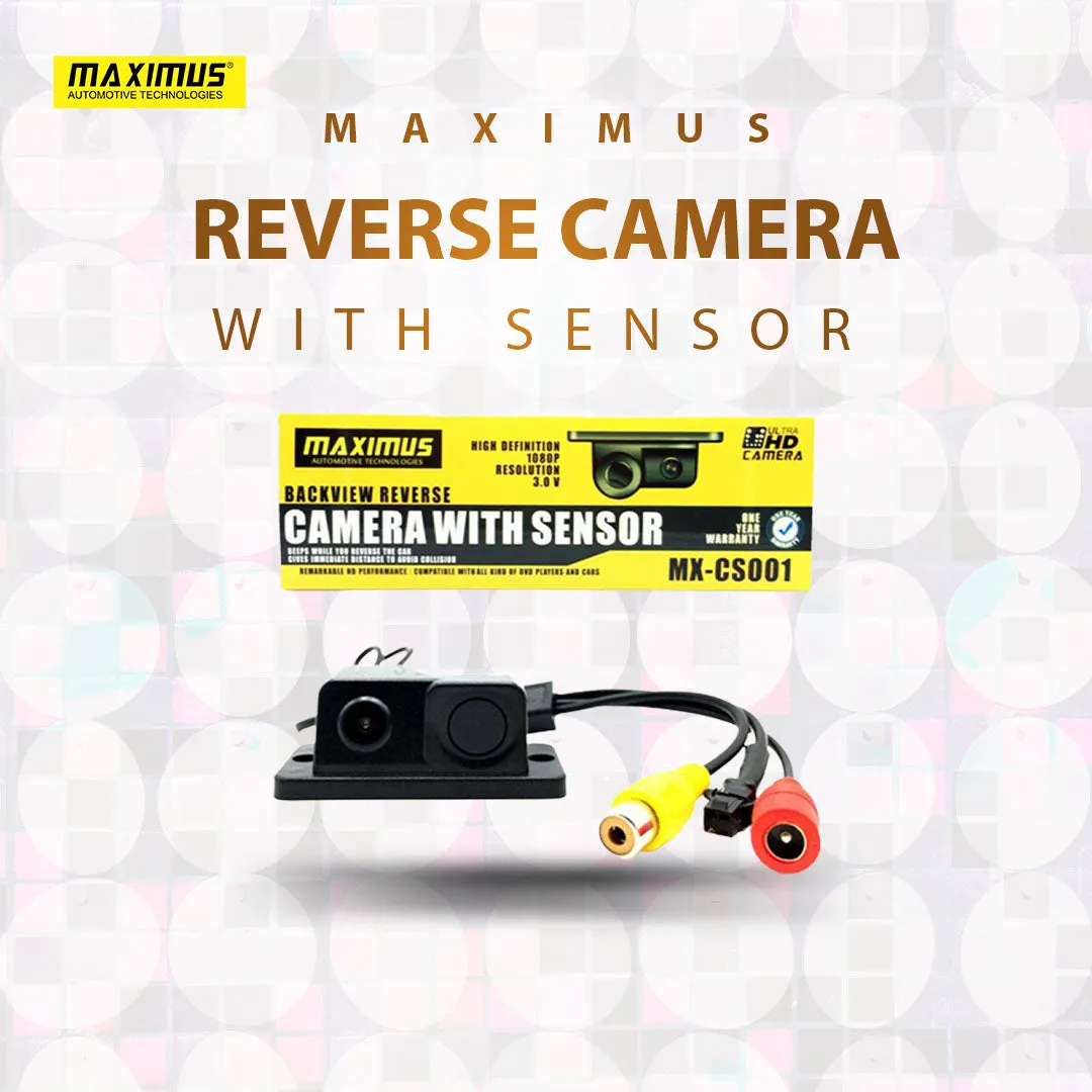 Maximus Reverse Camera with Parking Sensor - 1 Piece