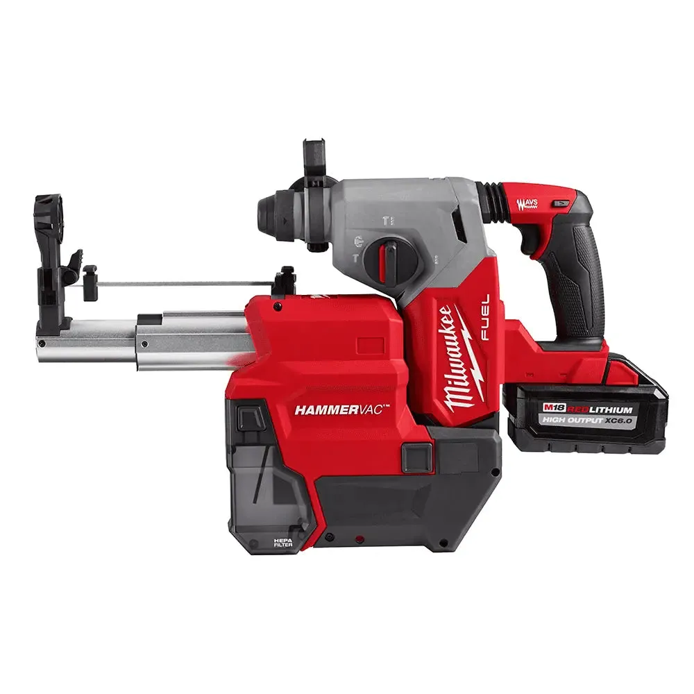 Milwaukee M18 FUEL 1" SDS Plus Rotary Hammer with Dust Extractor Kit