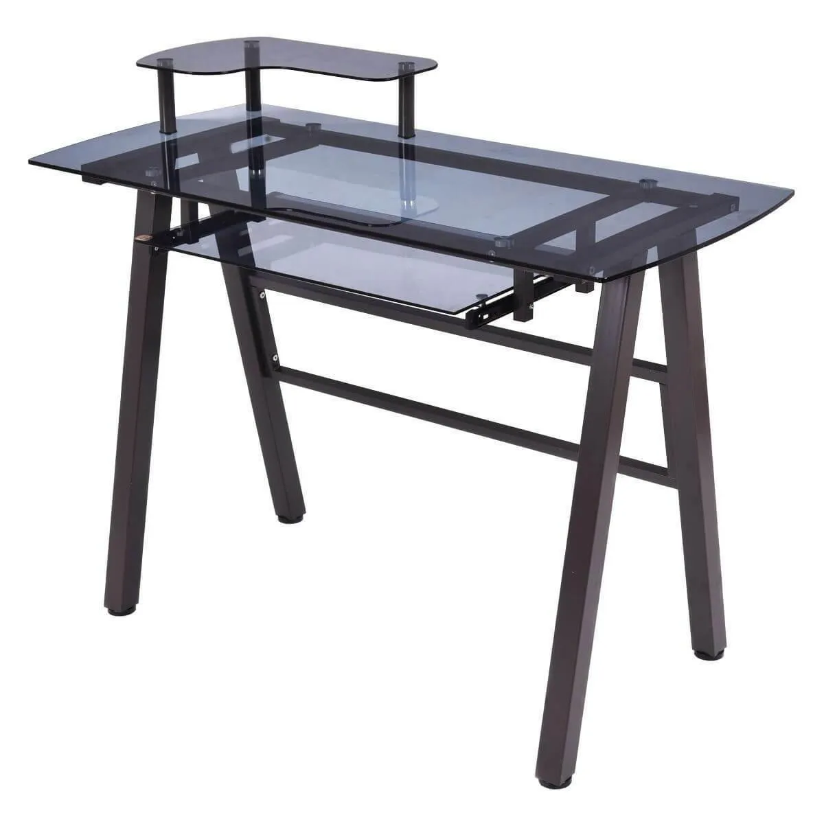 Modern Home/Office Workstation Metal Frame with Printer Shelf Table