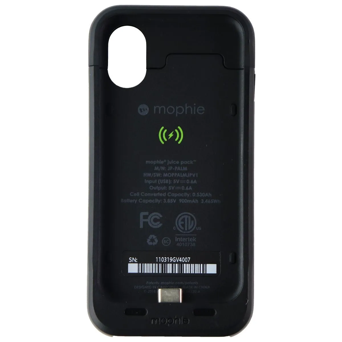 Mophie Juice Pack - Protective Battery Case Made For Palm - Black