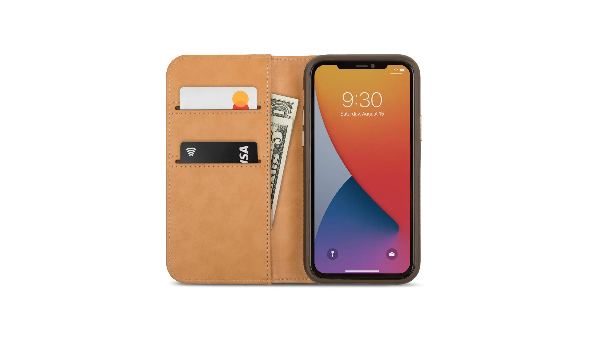 Moshi Overture Vegan Leather Wallet Case for iPhone 12