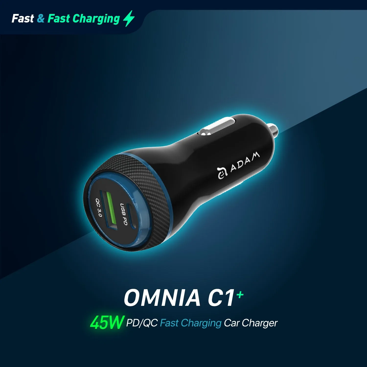 OMNIA C1  45W PD/QC Fast charging Car Charger