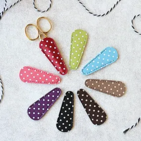 Polka Dot Embroidery Scissor Case