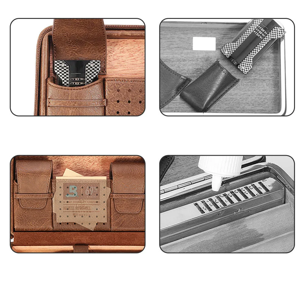 Portable Cigar Humidor Tool Set