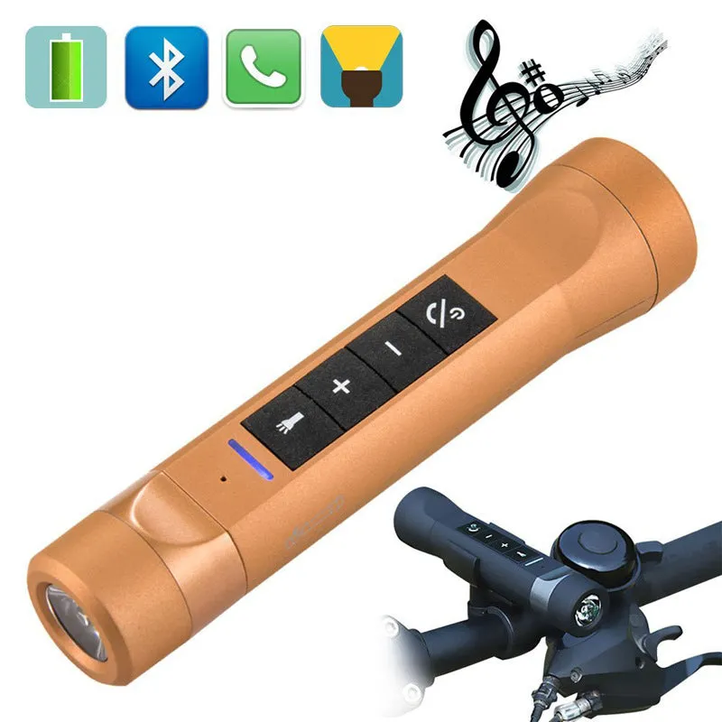 POWER SABER  -  4 In 1 Out-Door Sports Wireless BlueTooth Speaker Bike LED Lamp Power Bank