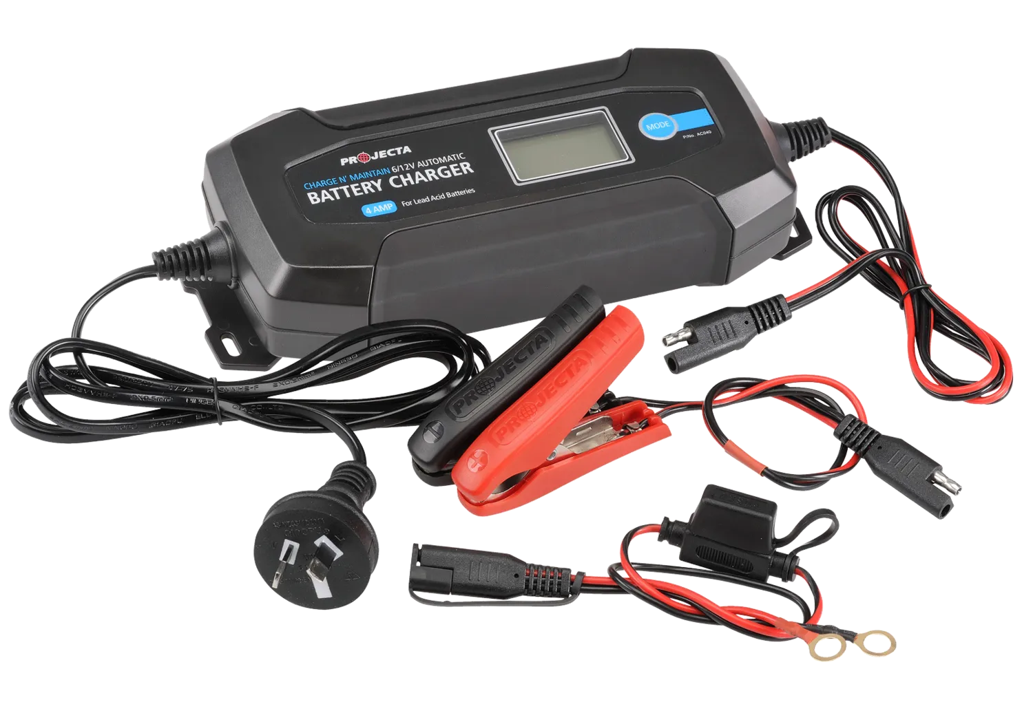 Projecta 6/12V Automatic 4 Amp 8 Stage Battery Charger - AC040