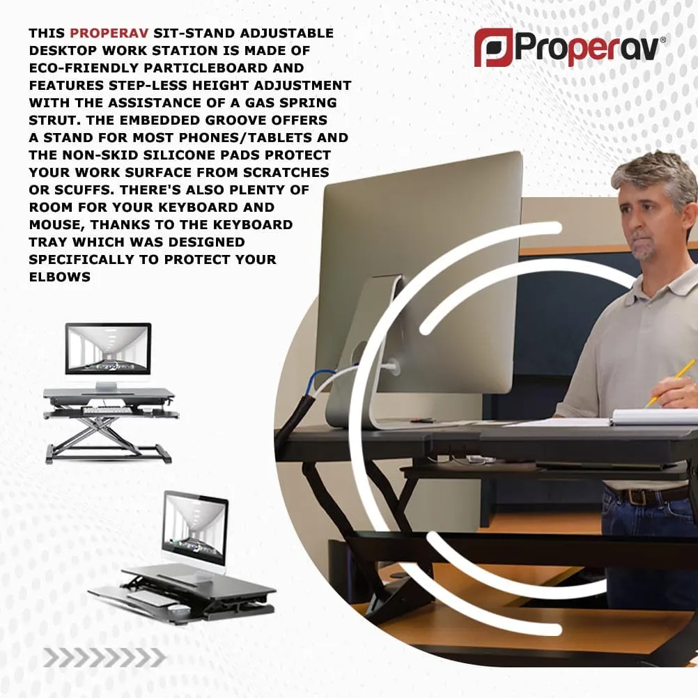 ProperAV Standing Desk Kit