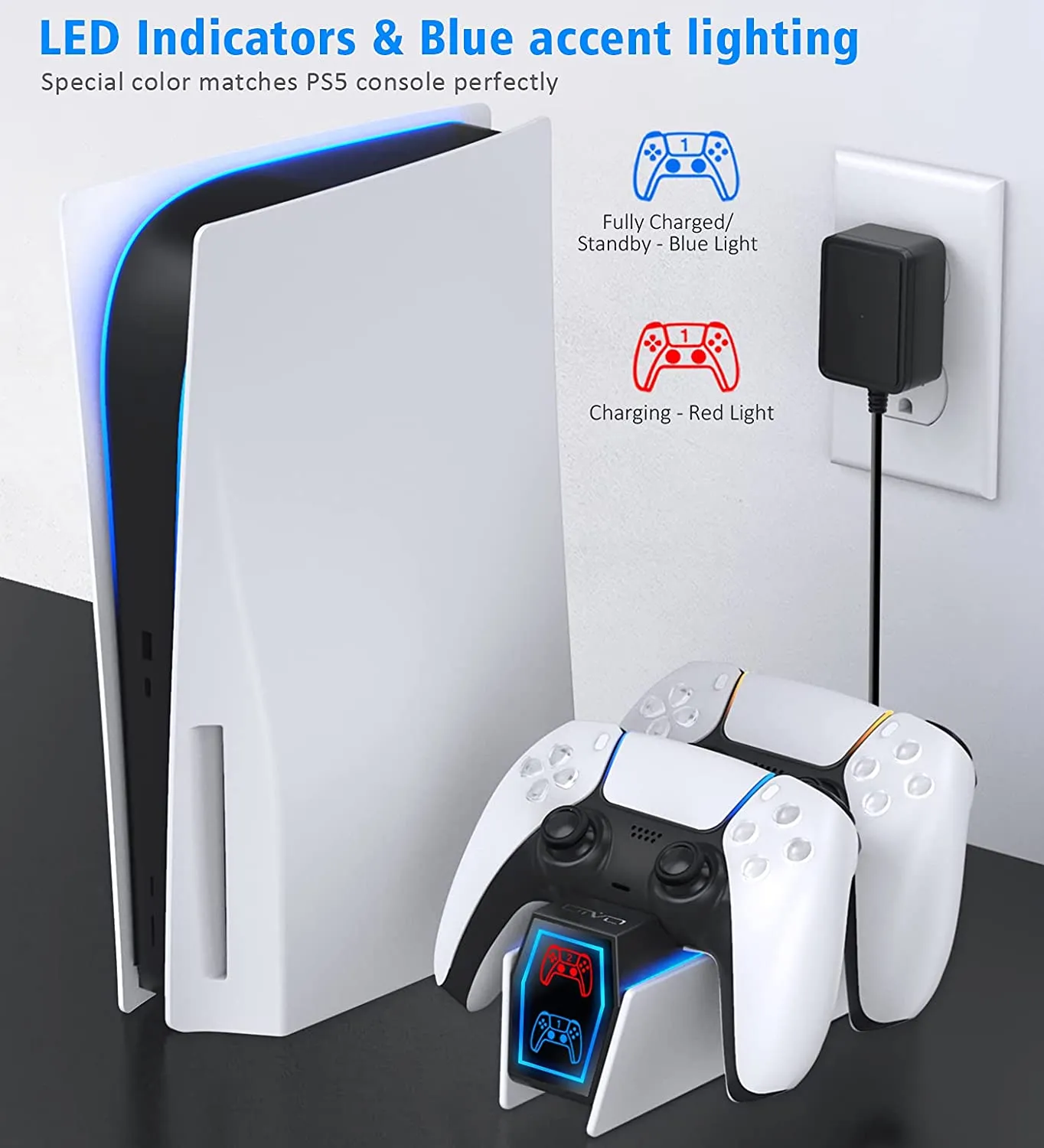 PS5 Dual Controller Charger Docking Station | OIVO