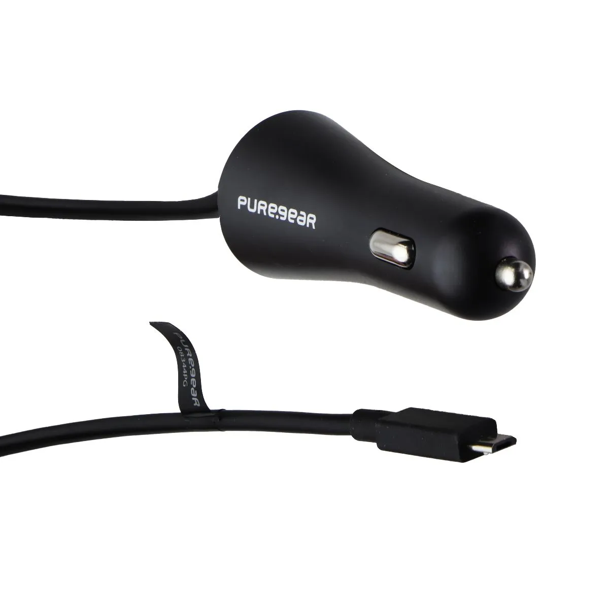 Pure Gear (12W/5FT) Micro-USB Car Charger Adapter - Black