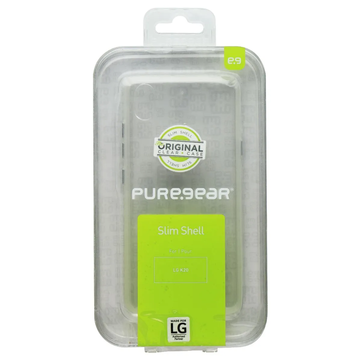 PureGear Slim Shell Series Case for LG K20 Smartphones - Clear