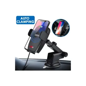 Qi Wireless Car Charger Mount With Auto Clamping