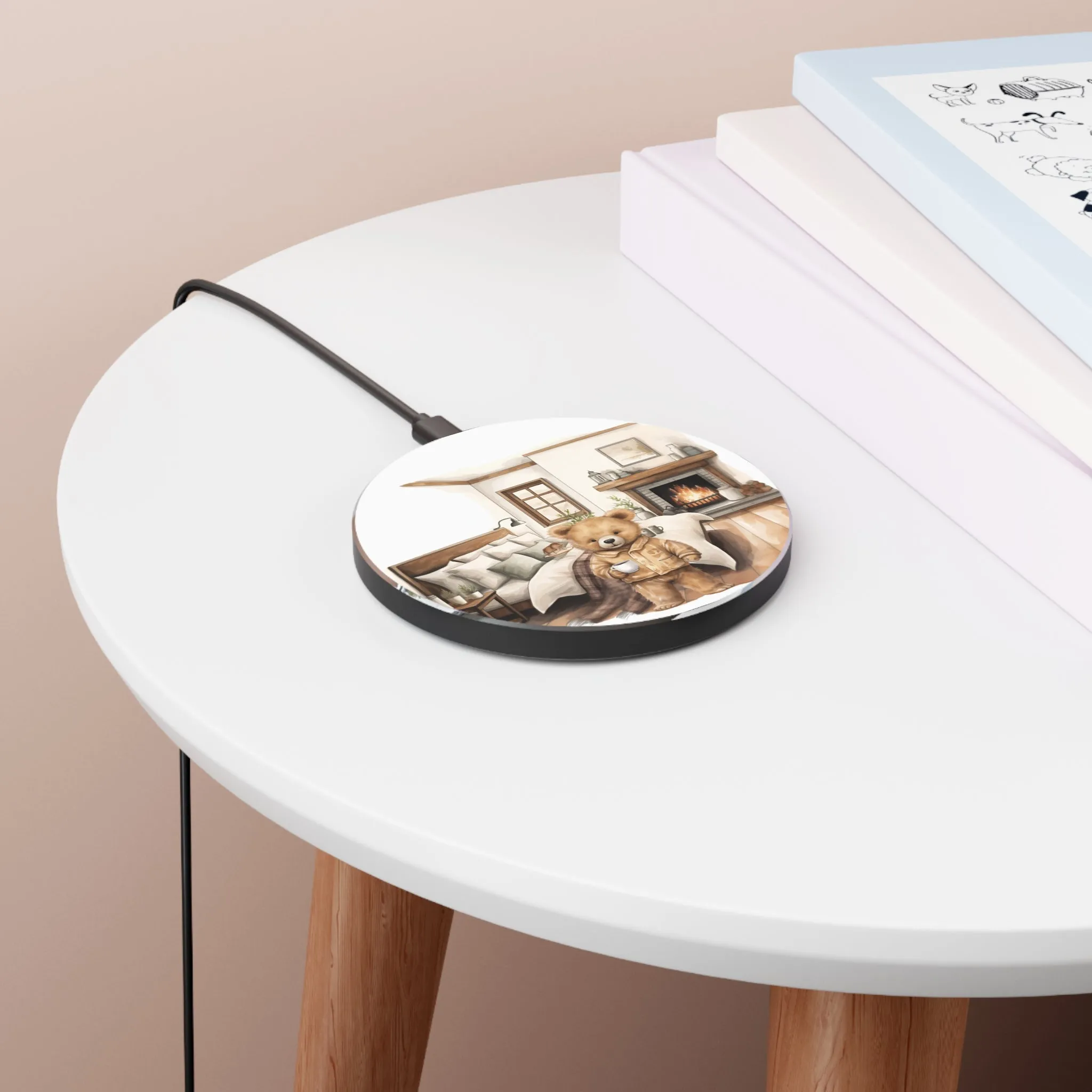 "Beary Cool Mornings" Wireless Charger