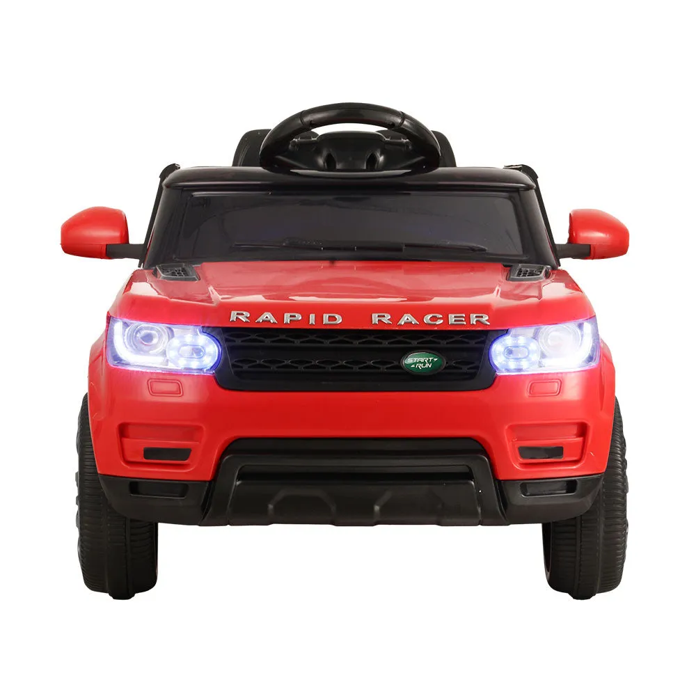 Red 12V Kids Ride On SUV w/ Remote, Music & Safety - Rigo