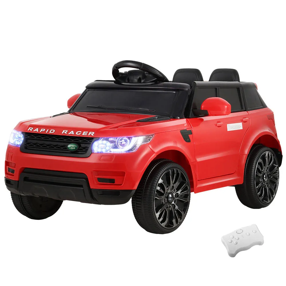 Red 12V Kids Ride On SUV w/ Remote, Music & Safety - Rigo