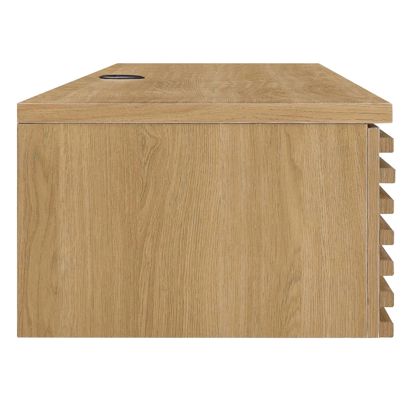 Render Wall Mount Wood Office Desk Oak EEI-5865-OAK