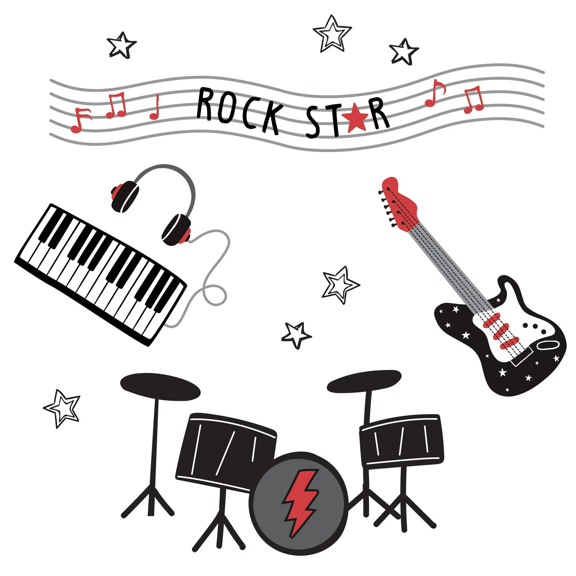 Rock Star Wall Decals