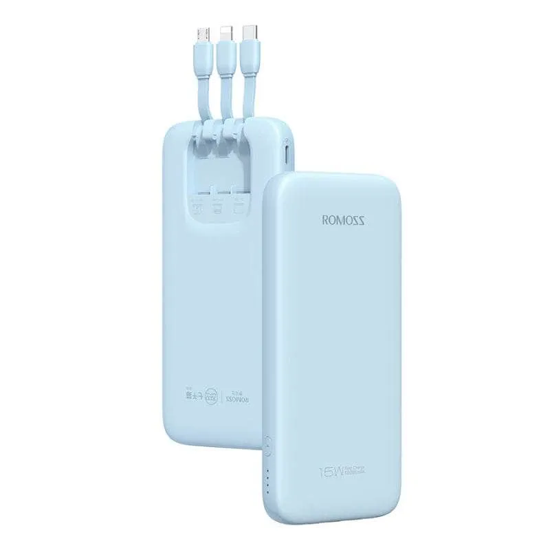 Romoss Power Bank 10000m Ah 15 W Blu Phc10 201 7731 H