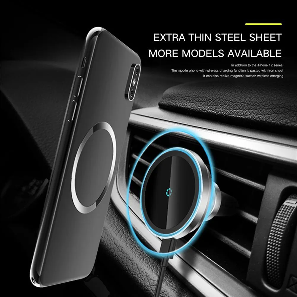 Rotating Car Wireless Charger Magnetic Phone Holder