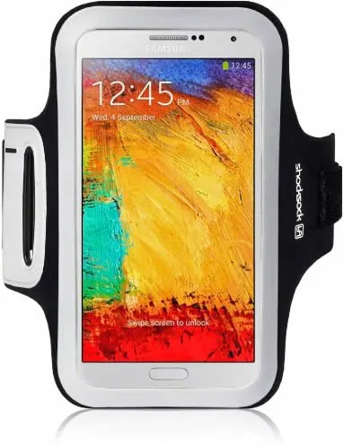 Samsung Galaxy Note 3 Reflective Sports Armband Case - Black