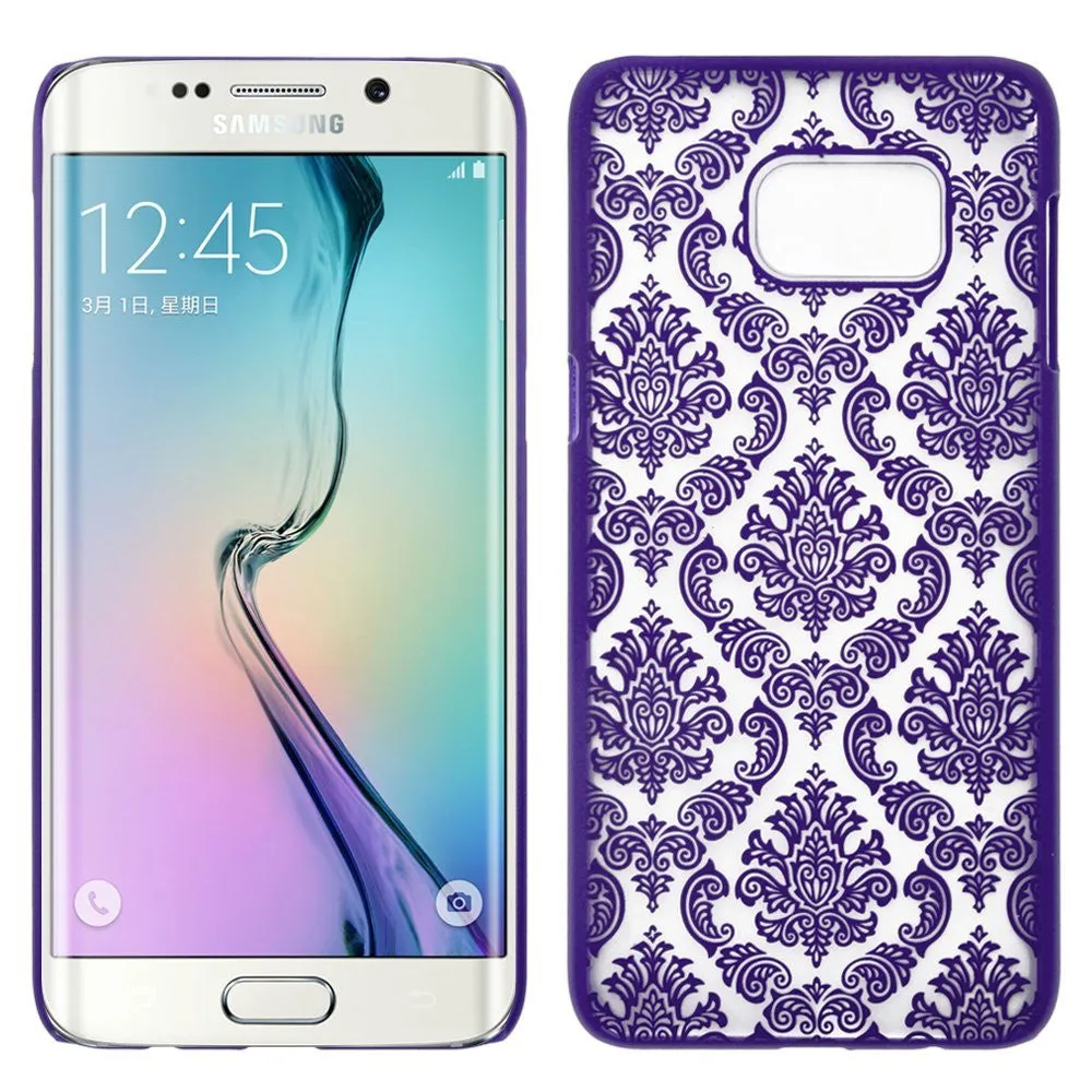 Samsung Galaxy S6 Edge Plus Ultra Slim Damask Vintage Case Cover for Galaxy S6 Edge Plus - Purple