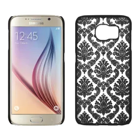 Samsung Galaxy S6 Ultra Slim Damask Vintage Case - Black