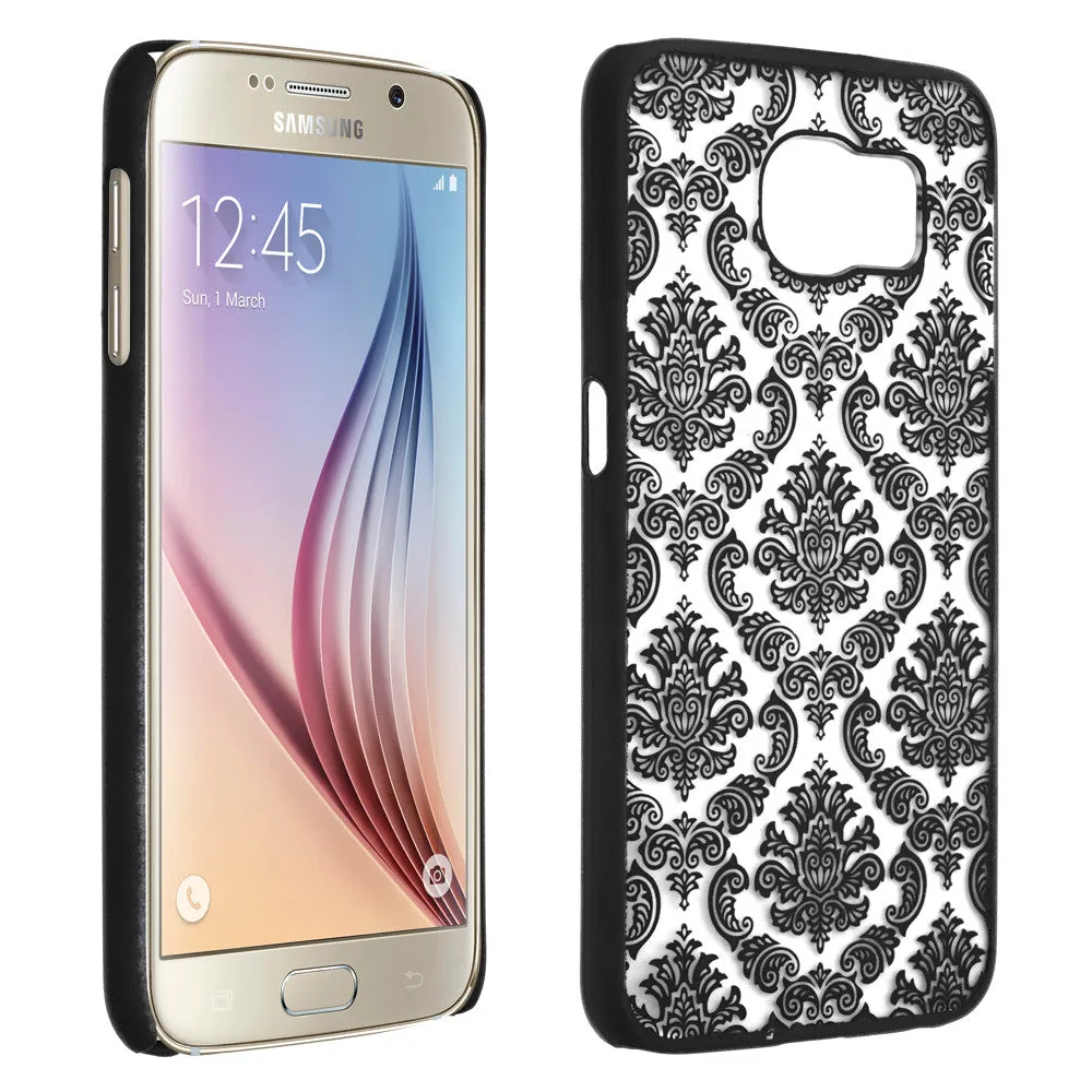 Samsung Galaxy S6 Ultra Slim Damask Vintage Case - Black