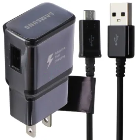 Samsung Travel Adapter Charger for USB w/ USB to USB Micro Cable - Black