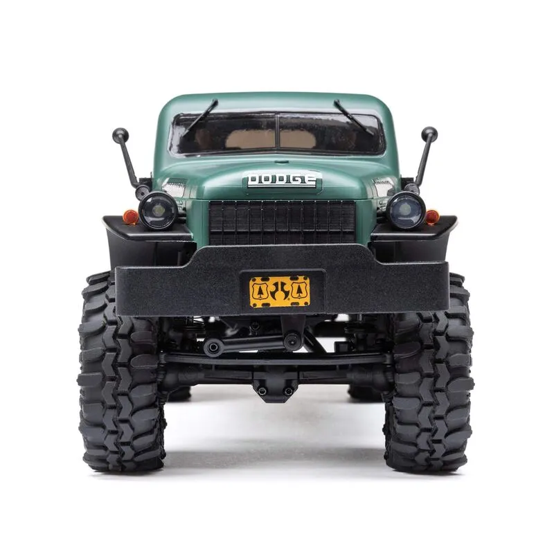 SCX24 40's 4 Door Dodge Power Wagon, Green: 1/24 4WD-RTR