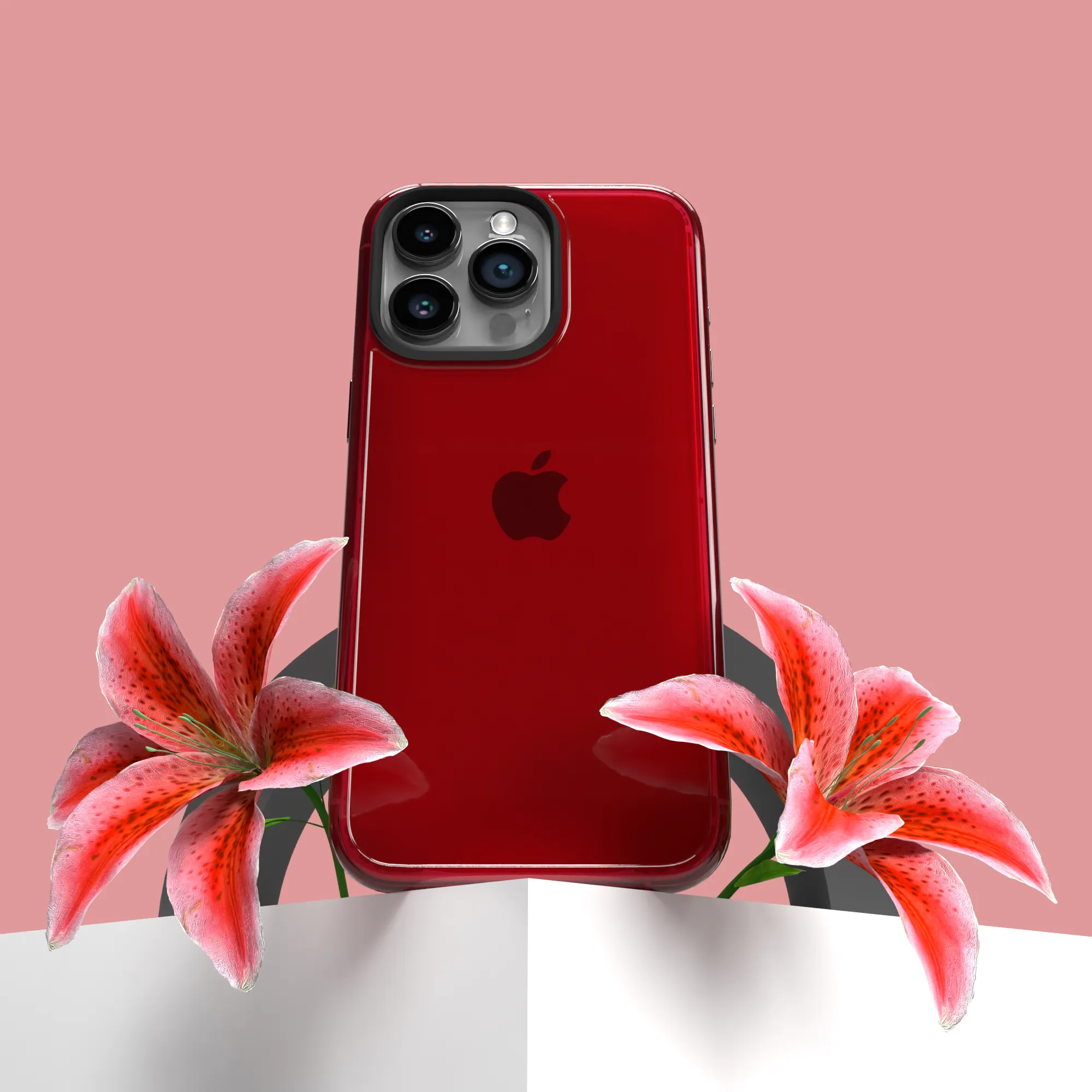 Slim TPU Case for Apple iPhone 15 Pro Max | Scarlet Red | Altitude Series