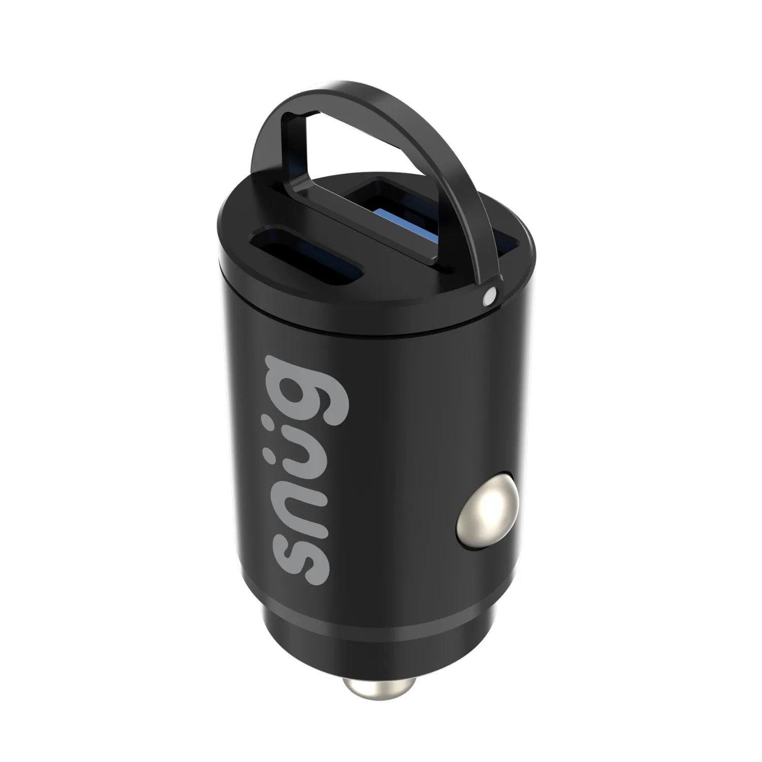 Snug Dual Port Mini Car Charger PD/USB 30W - Black (SNCAR-MIN2PD)