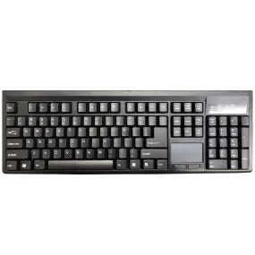 SolidTek Full Size KB W Touch Pad USB KB-7092BU