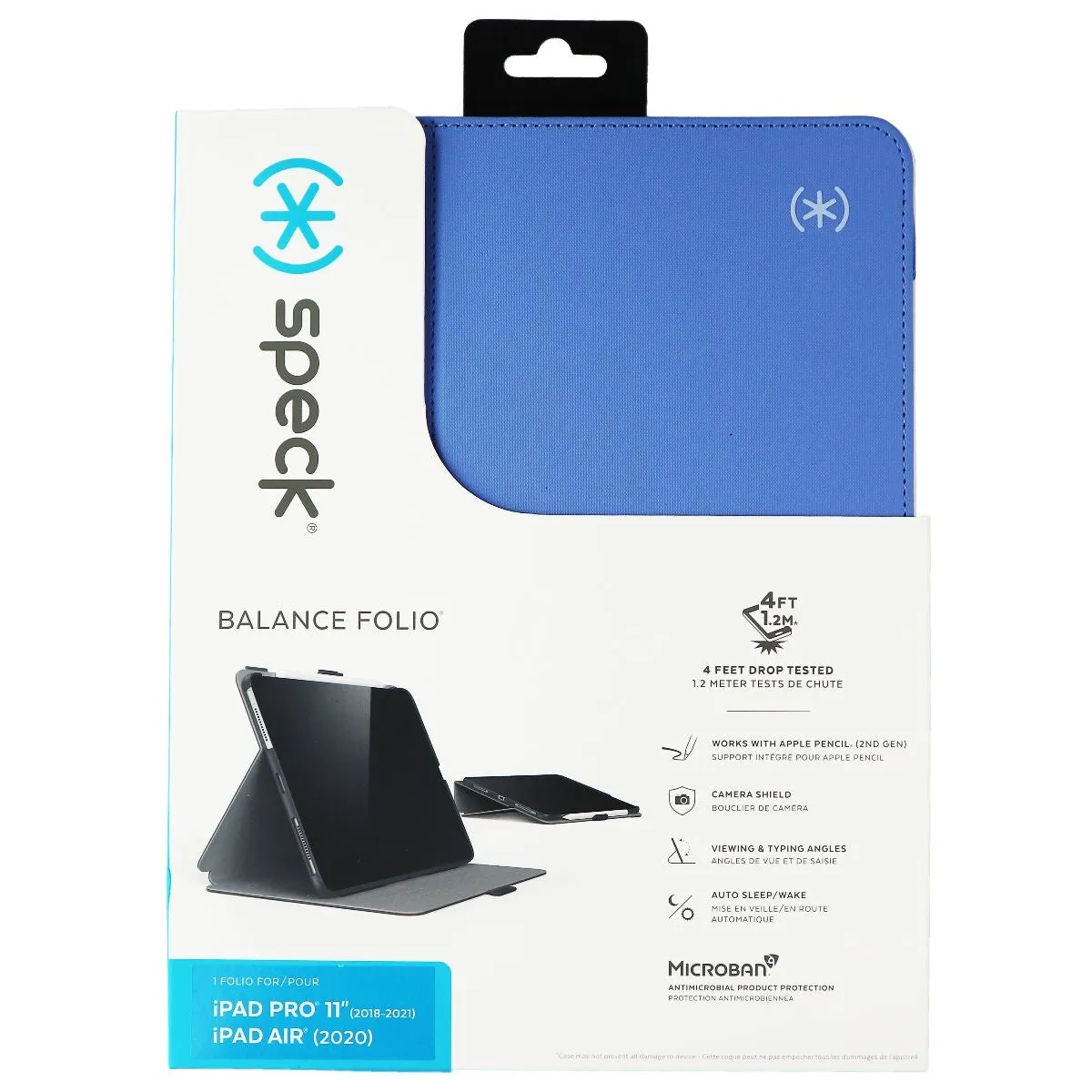 Speck Balance Folio Case for Apple iPad Air - Vintage Blue/Moody Grey