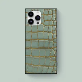 Square Case Bayou Green For iPhone 16 Pro Max In Alligator