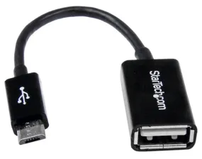 StarTech 5" Micro USB to USB OTG Host Adapter