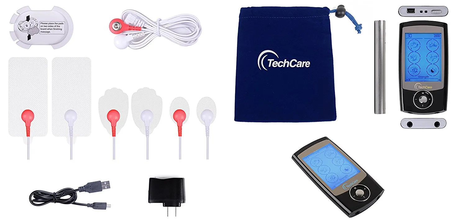 TechCare Pro TENS Unit 24 Modes   6 Pads