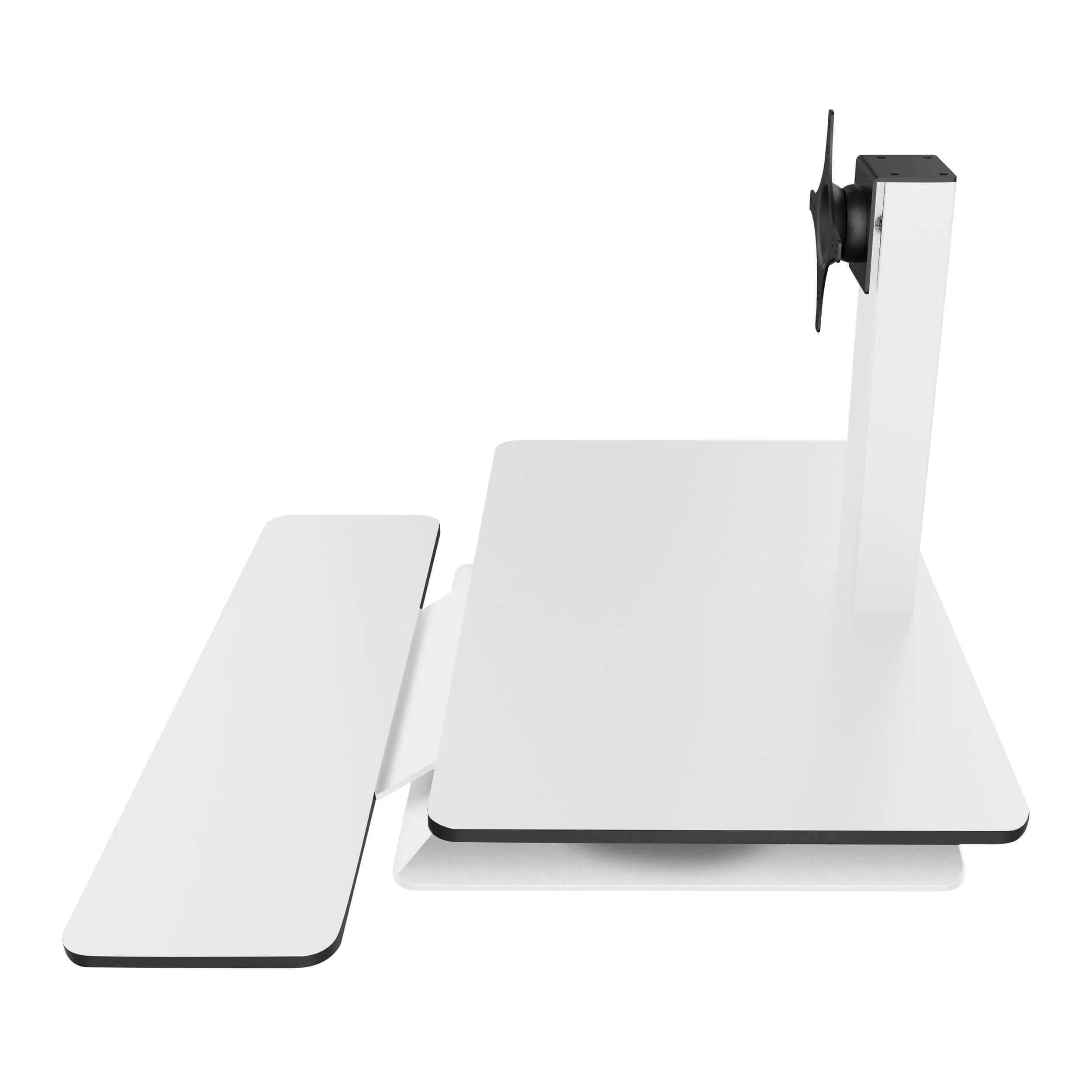 TESSA-SMART White Motorised Table-Top Adjustable- Height Workstation - CLEARANCE