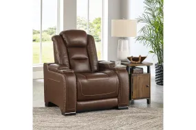 The Man-Den Mahogany Power Recliner