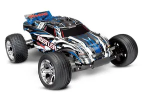 Traxxas Rustler XL-5 2WD Stadium Truck, Blue, 37054-1